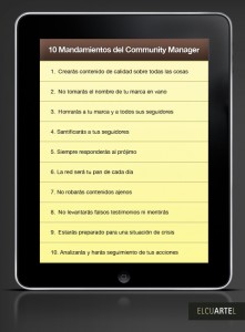 mandamientos community manager